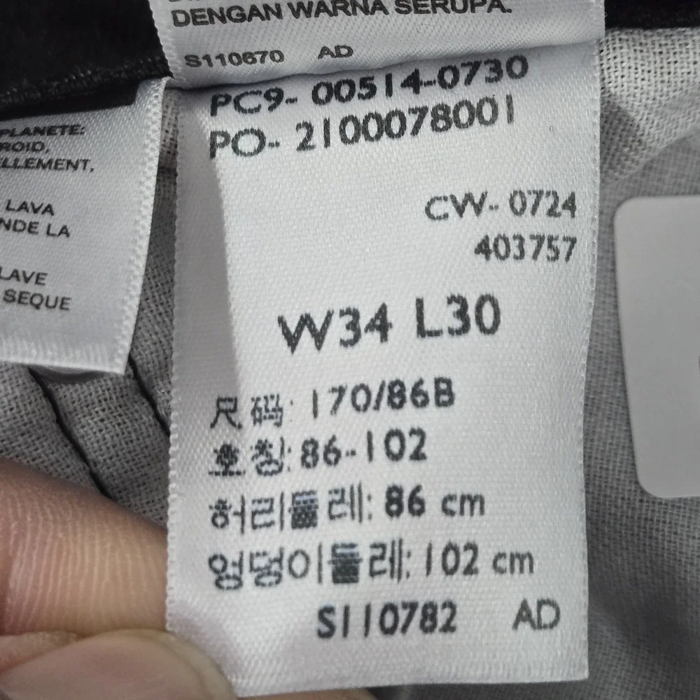 Levi's 514 Men Jeans 34X30 Black Denim Straight‎ Fit 29